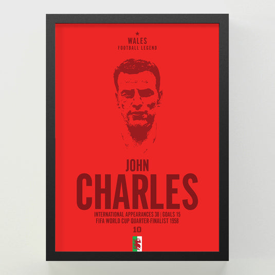 John Charles Head Poster