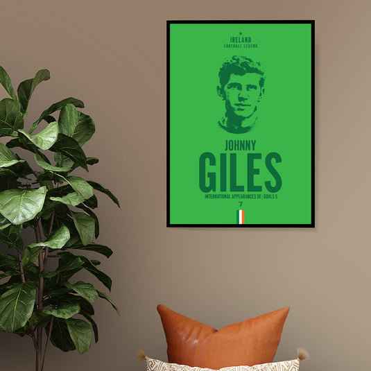 Tête de Johnny Giles Poster