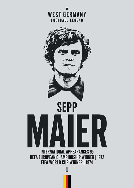 Sepp Maier Head Poster