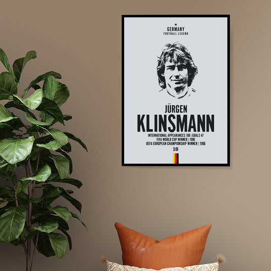 Cabeza de Jurgen Klinsmann Póster