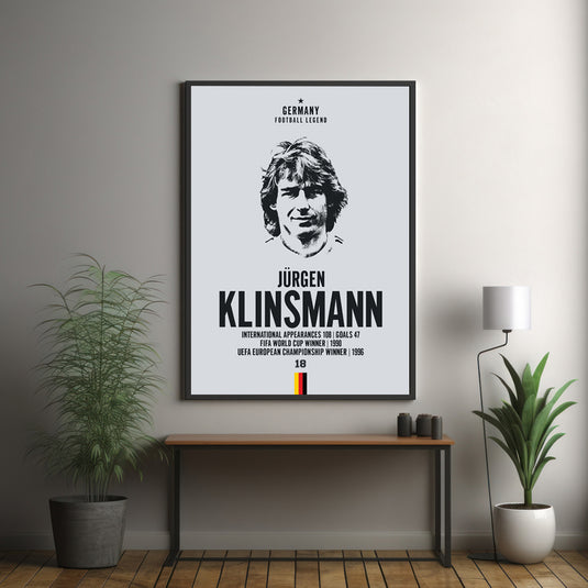 Cabeza de Jurgen Klinsmann Póster