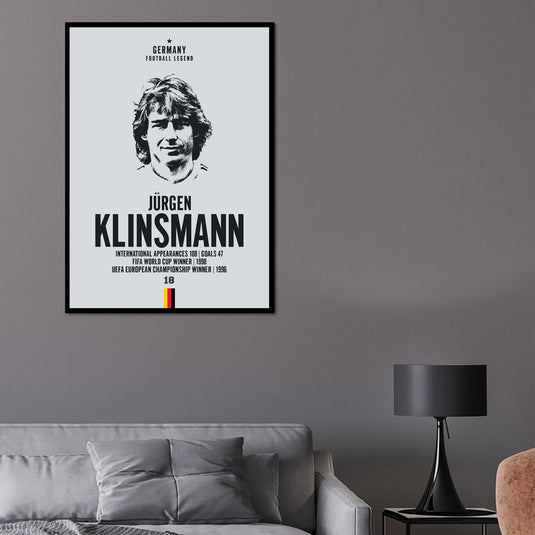 Cabeza de Jurgen Klinsmann Póster
