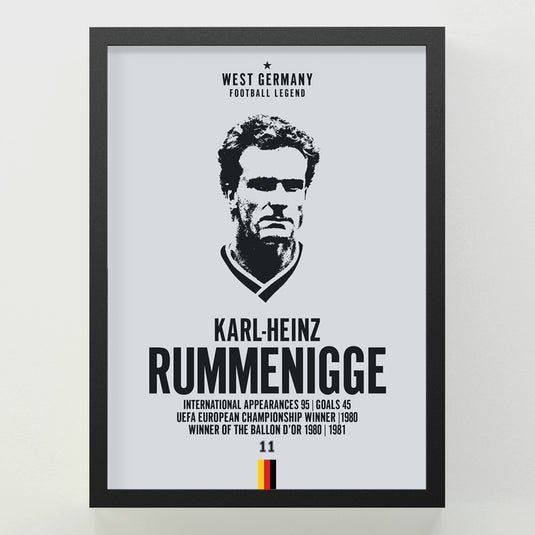 Karl-Heinz Rummenigge Head Poster