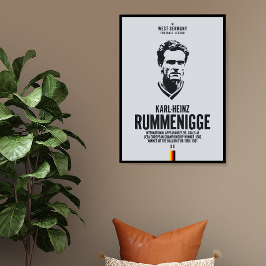 Cabeza de Karl-Heinz Rummenigge Póster