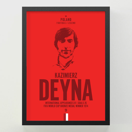 Kazimierz Deyna Head Poster