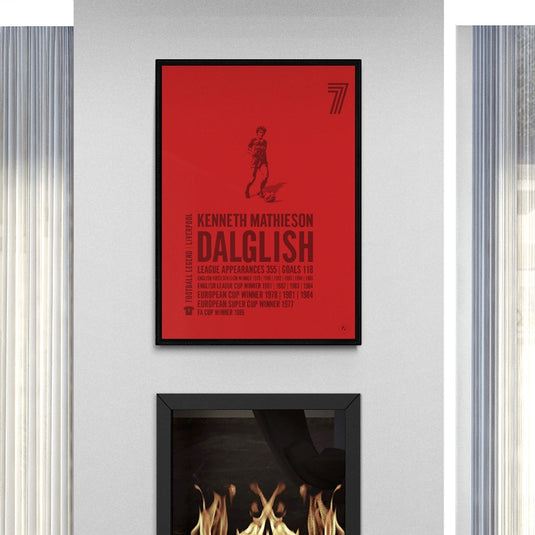 Kenny Dalglish Liverpool Legend Print