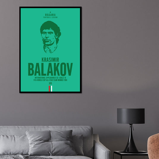 Krasimir Balakov Head Poster