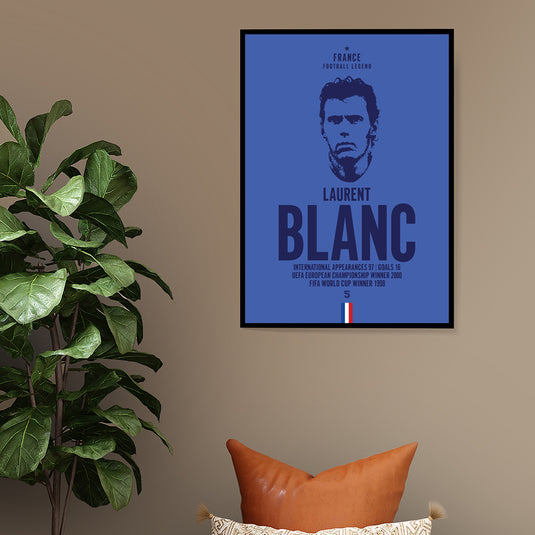 Tête de Laurent Blanc Poster