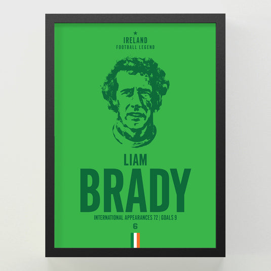 Liam Brady Head Poster