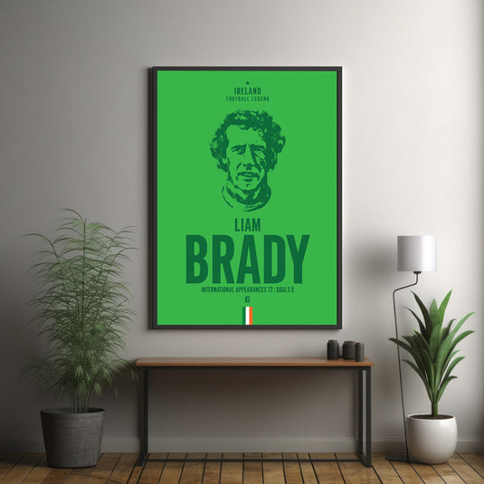 Liam Brady Tête Poster