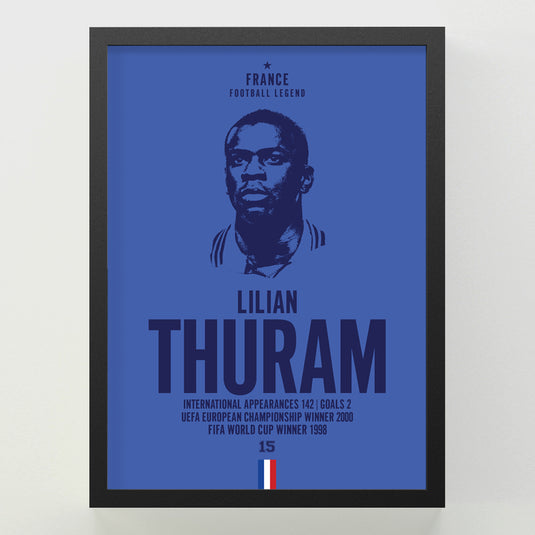 Lilian Thuram Head Poster