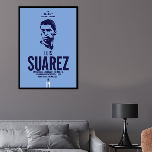 Tête de Luis Suarez Poster