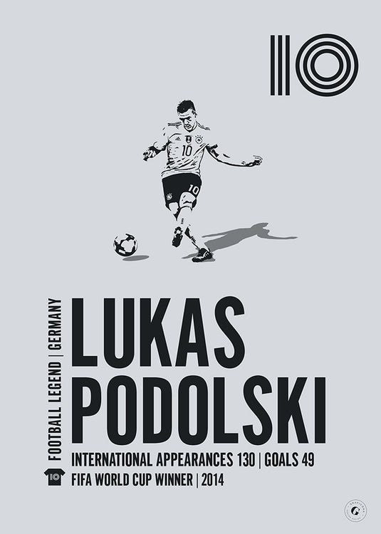 Lukas Podolski Germany Legend Print