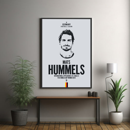 Tête de Mats Hummels Poster