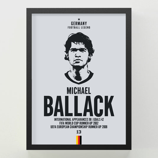 Michael Ballack Head Poster