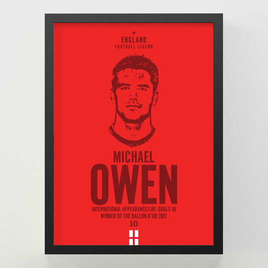 Michael Owen Head Poster