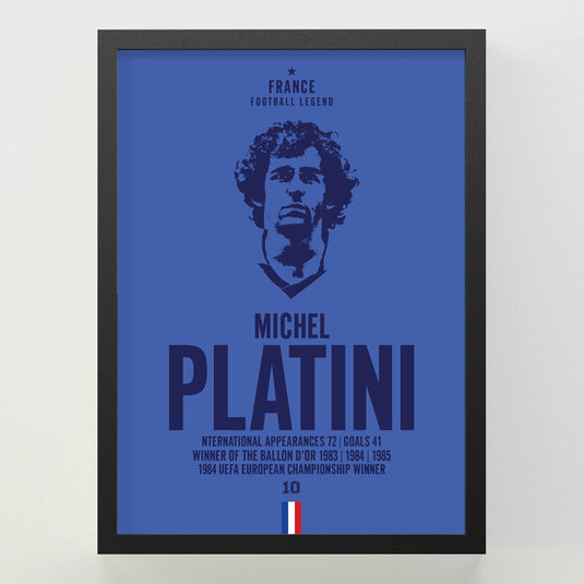 Michel Platini Head Poster