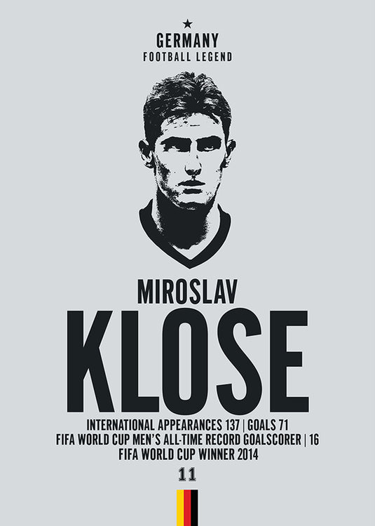 Tête de Miroslav Klose Poster