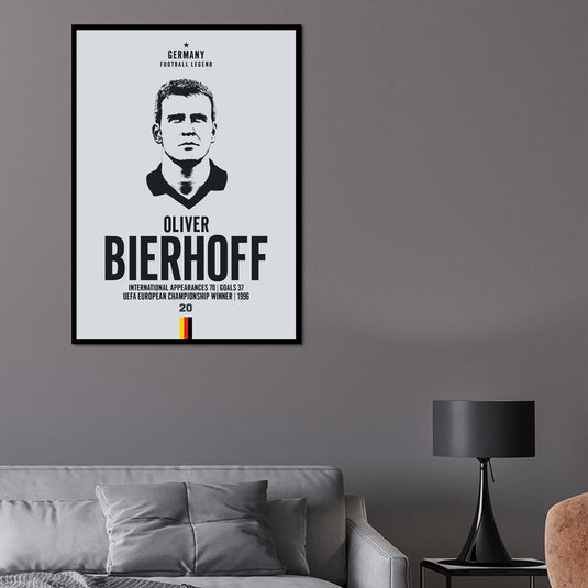 Oliver Bierhoff Germany Football Legend Iconic Portrait Print