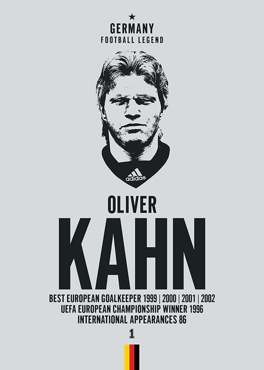 Tête d'Oliver Kahn Poster