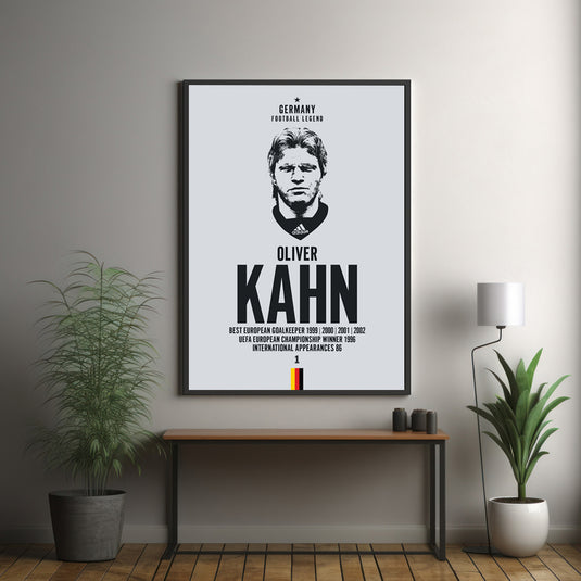 Tête d'Oliver Kahn Poster