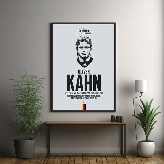 Oliver Kahn Head Poster