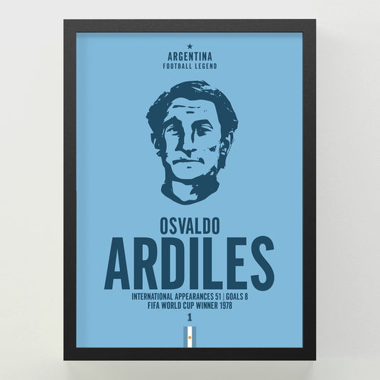 Osvaldo Ardiles Head Poster