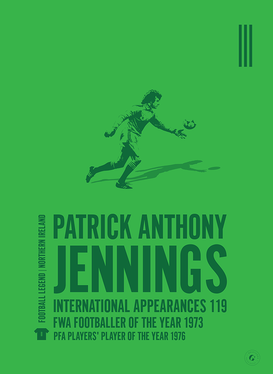 Pat Jennings Northern Ireland Legend Print