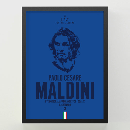 Paolo Maldini Head Poster