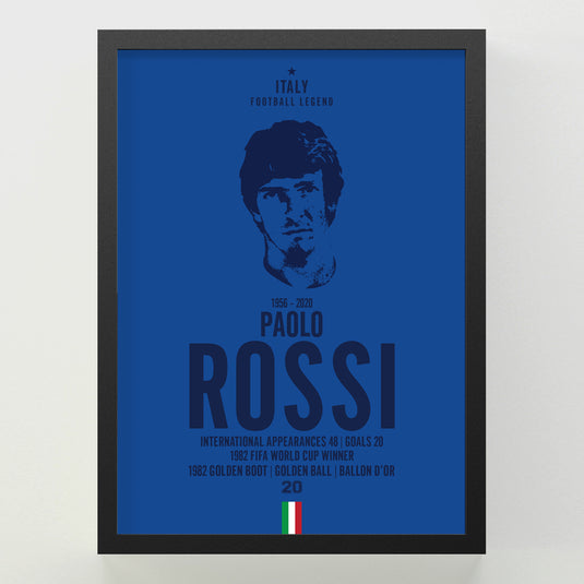 Paolo Rossi Head Poster