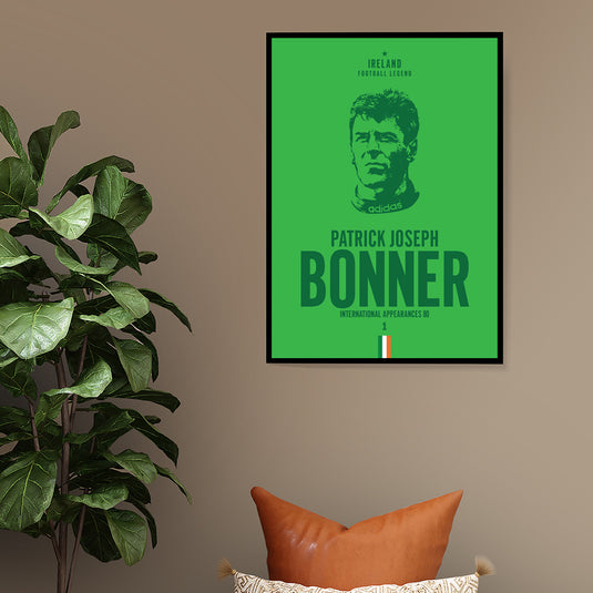 Packie Bonner Head Poster