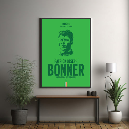 Packie Bonner Head Poster