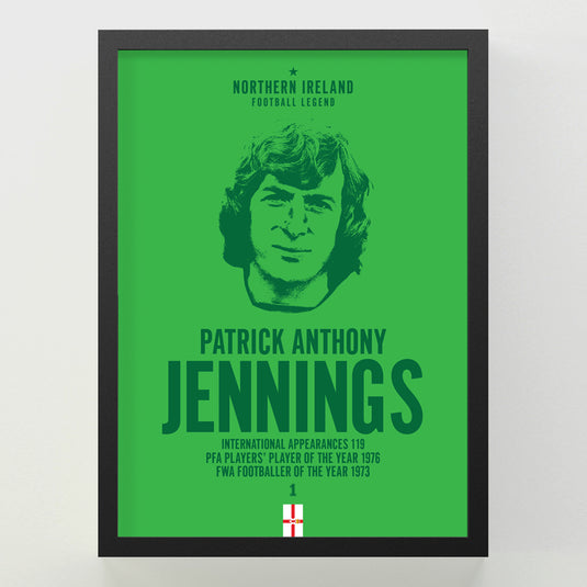 Pat Jennings Head Poster