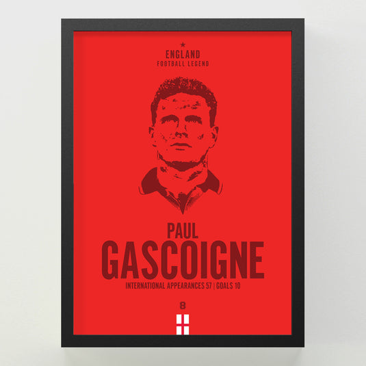 Paul Gascoigne Head Poster