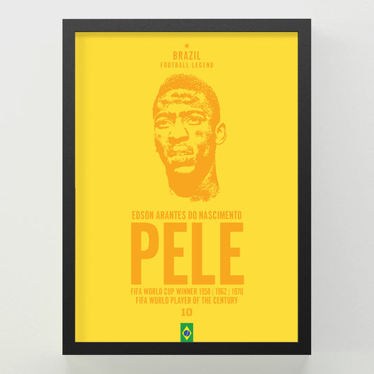 Pele Head Poster - Brazil
