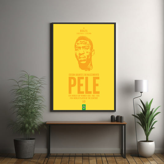 Pele Head Poster