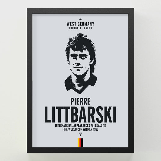 Pierre Littbarski Head Poster