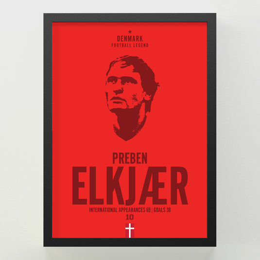 Preben Elkjaer Head Poster