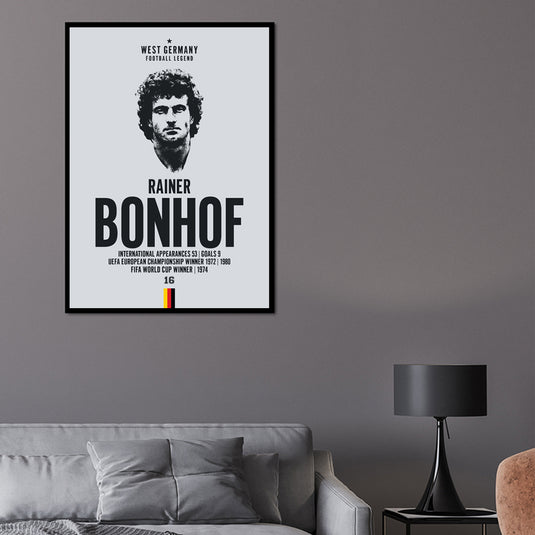 Rainer Bonhof West Germany Football Legend Iconic Portrait Print