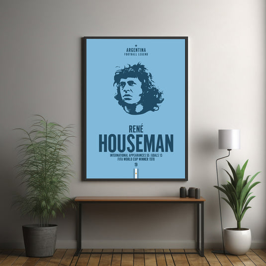 Rene Houseman Head Poster