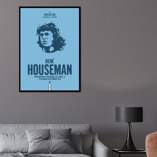 Rene Houseman Head Poster