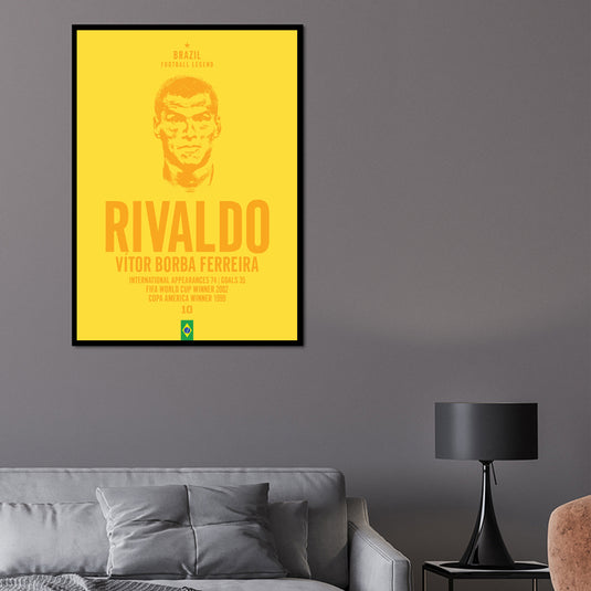 Rivaldo Head Poster