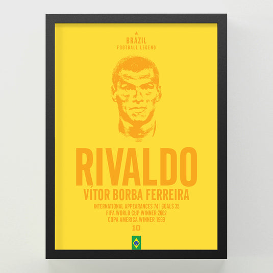 Rivaldo Head Poster