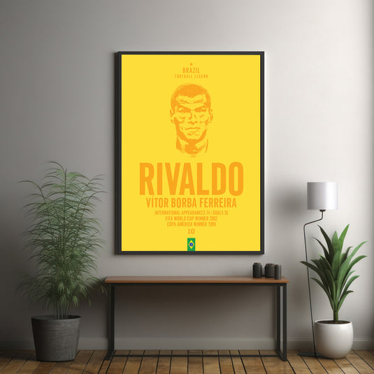 Rivaldo Head Poster