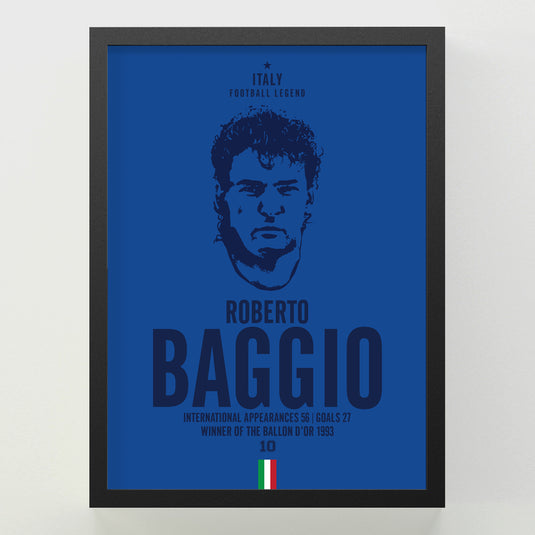 Roberto Baggio Head Poster