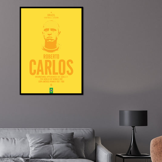 Roberto Carlos Head Poster