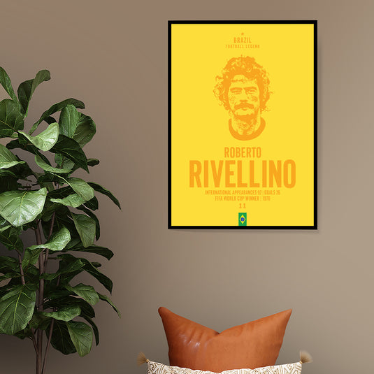 Roberto Rivellino Head Poster