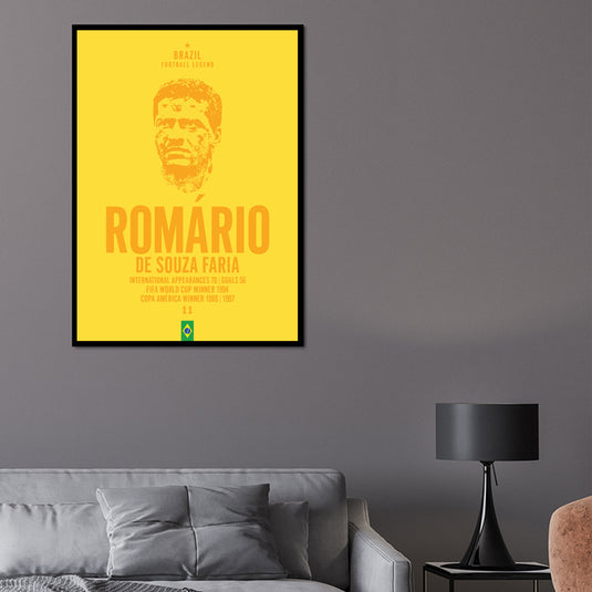 Romario Head Poster