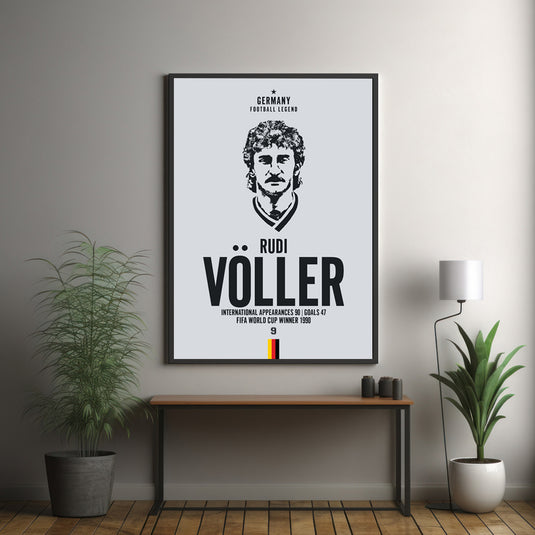 Rudi Voller Head Poster