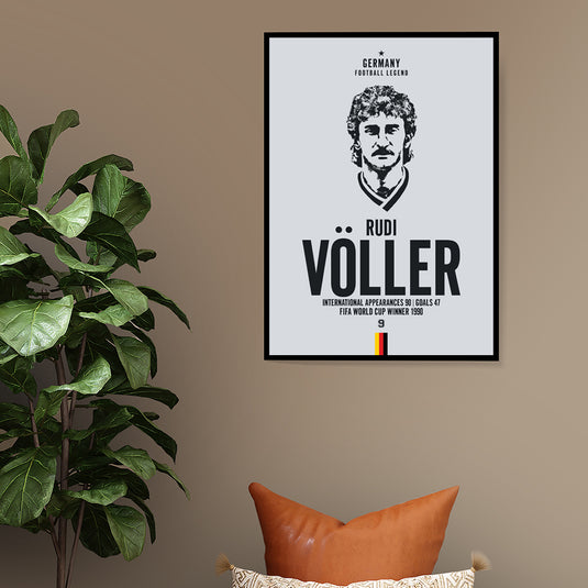 Rudi Voller Head Poster